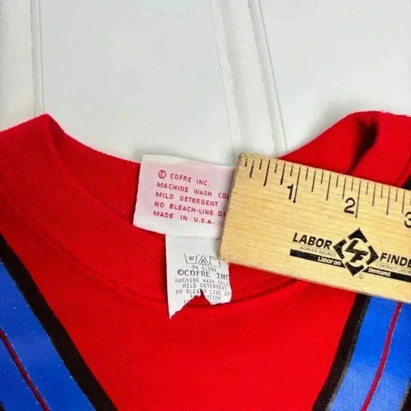 Vintage Academia Red Sport Team Senior Champ Cardigan Sweater Tickle Me athletic - Picture 9 of 11